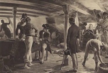 Nelson in der Schlacht von Kopenhagen